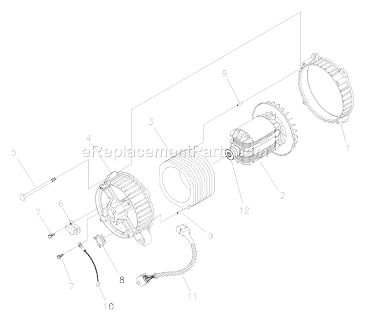Page A Diagram and Parts List for 030324-0  Briggs and Stratton Generator